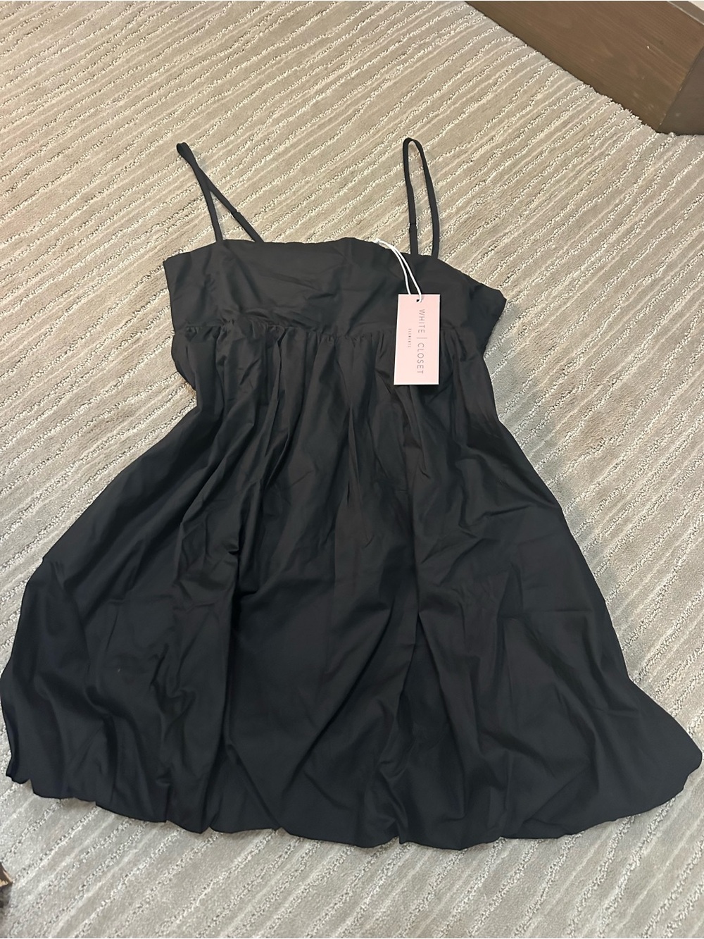 NWT Black Bubble Mini Dress